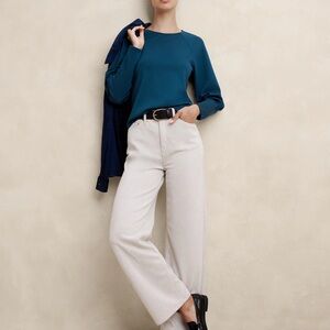 Soft Touch Scuba Raglan-Sleeve Top